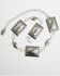 Image #1 - Idyllwind Women's Regatta Southwestern Chain Concho Belt, Silver, hi-res