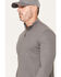 Image #2 - Cody James Men's FR Wynn Waffle Knit 1/4 Zip Long Sleeve Shirt, Grey, hi-res