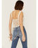 Image #3 - Saints & Hearts Women's Natural Crochet Side Feather & Beads Tank Top, , hi-res