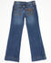 Image #3 - Wrangler Girls' Dark Wash Darci Trousers, Blue, hi-res