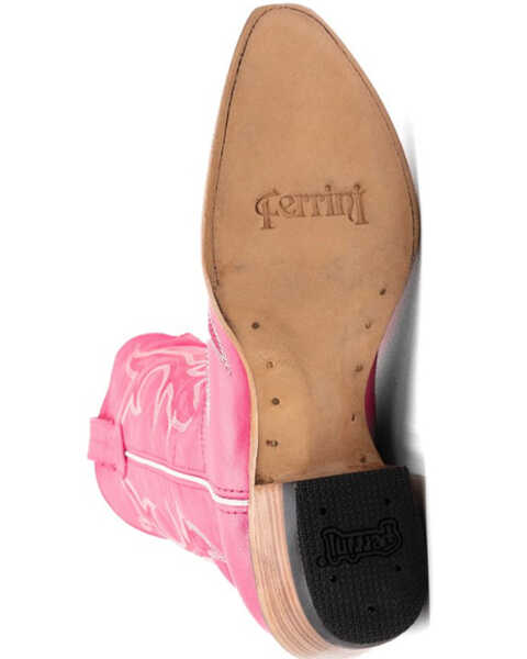 Image #7 - Ferrini Women's Scarlett Western Boots - Snip Toe , Hot Pink, hi-res