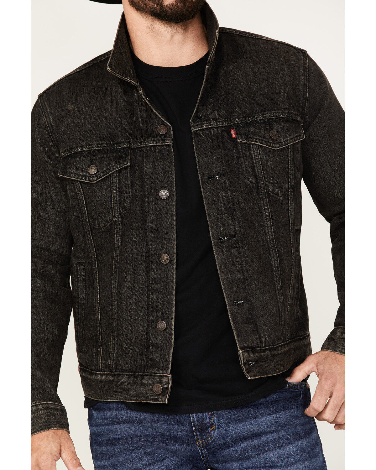 Levi's Men's Dark Wash Denim Trucker Jacket - Country Outfitter Levi's Men's Dark Wash Denim Trucker Jacket - Country Outfitter