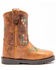 Image #2 - Shyanne Toddler Girls' Floral Western Boots - Square Toe, Brown, hi-res