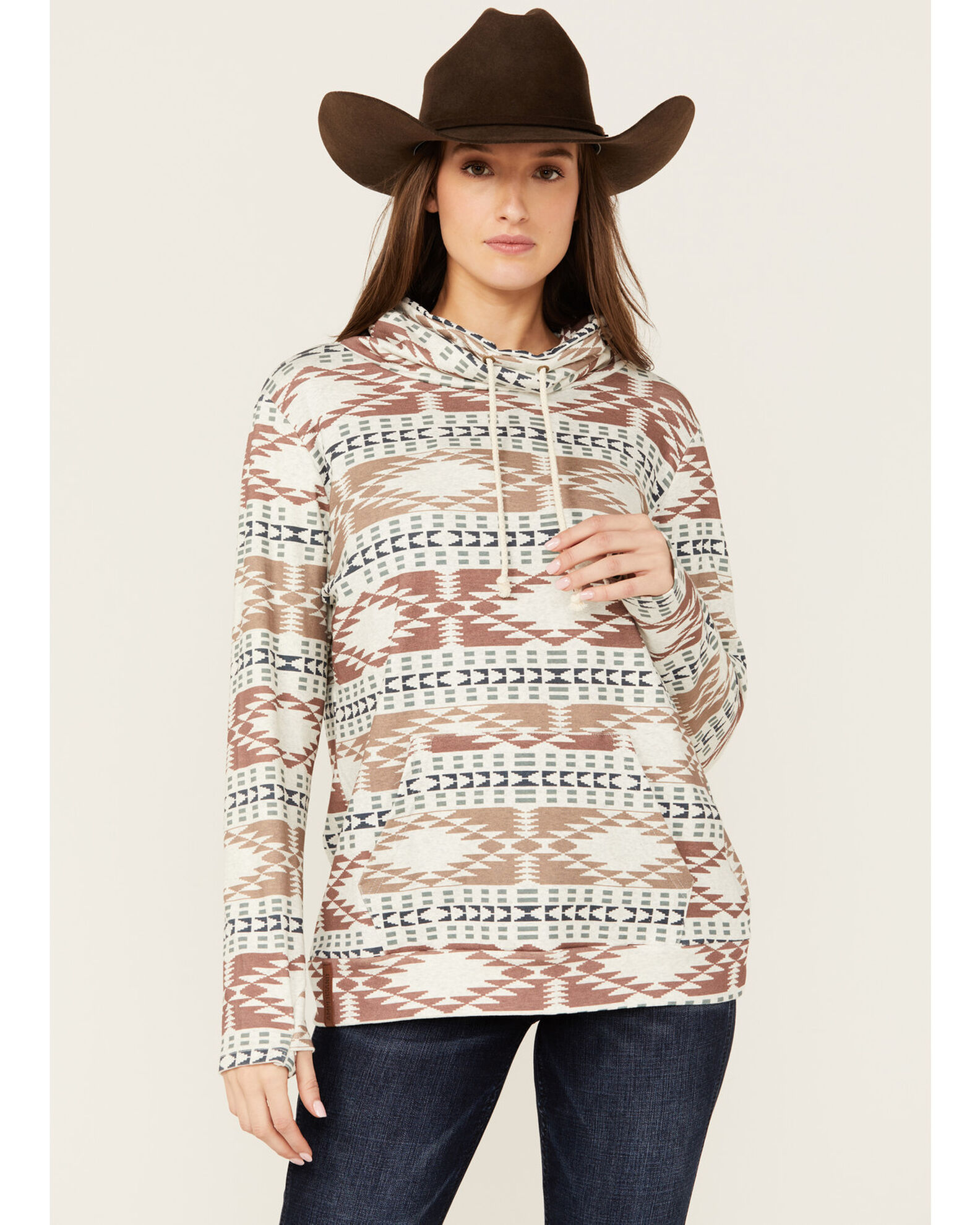 Southwestern print hoodie 2025
