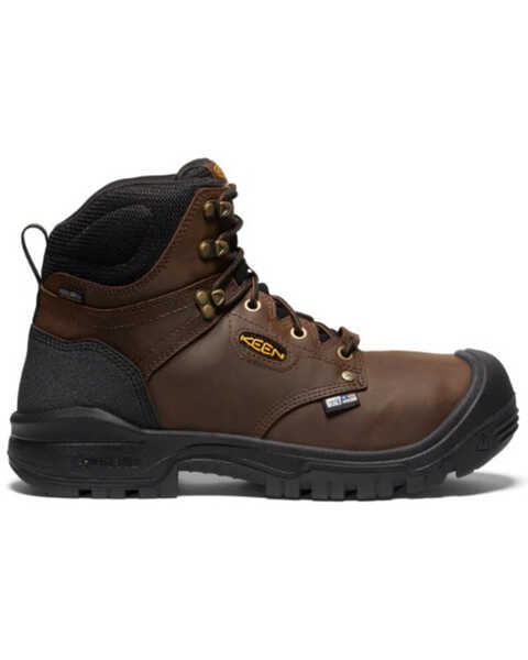 Image #2 - Keen Men's 6" Independence Waterproof Work Boots - Composite Toe, Black, hi-res