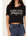 Image #3 - Wrangler Women's Long Live Cowboys Short Sleeve Graphic Cropped Tee, Black, hi-res