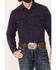 Image #3 - Wrangler Retro Premium Men's Solid Long Sleeve Button-Down Western Shirt, Blue, hi-res