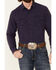 Image #3 - Wrangler Retro Premium Men's Solid Long Sleeve Button-Down Western Shirt , Blue, hi-res