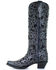 Corral Women's Floral Inlay Western Boots - Snip Toe, Black, hi-res