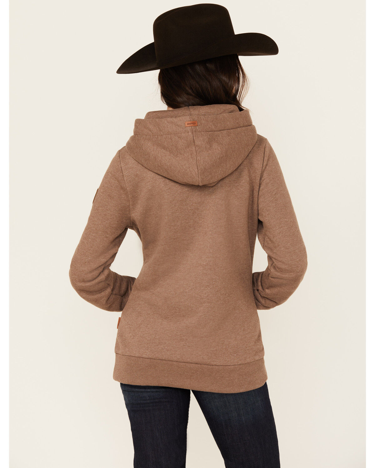Image #4 - Wanakome Women's Ikatt Solid Hoodie, Bark, hi-res