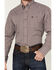 Image #3 - Wrangler Men's Classics Plaid Print Long Sleeve Button-Down Western Shirt - Tall, Burgundy, hi-res