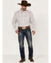 George Strait By Wrangler Men's Plaid Button-Down Western Shirt , Rose, hi-res