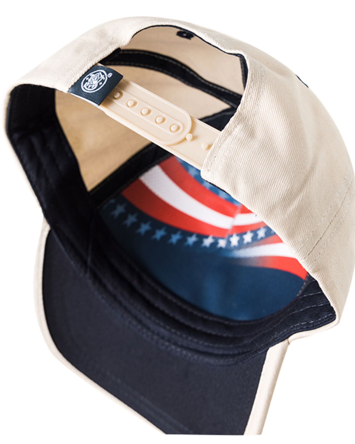 Image #2 - Smith & Wesson Men's Full Twill USA Cap, Beige/khaki, hi-res