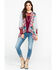 Johnny Was Women's French Terry Cardigan, Heather Grey, hi-res
