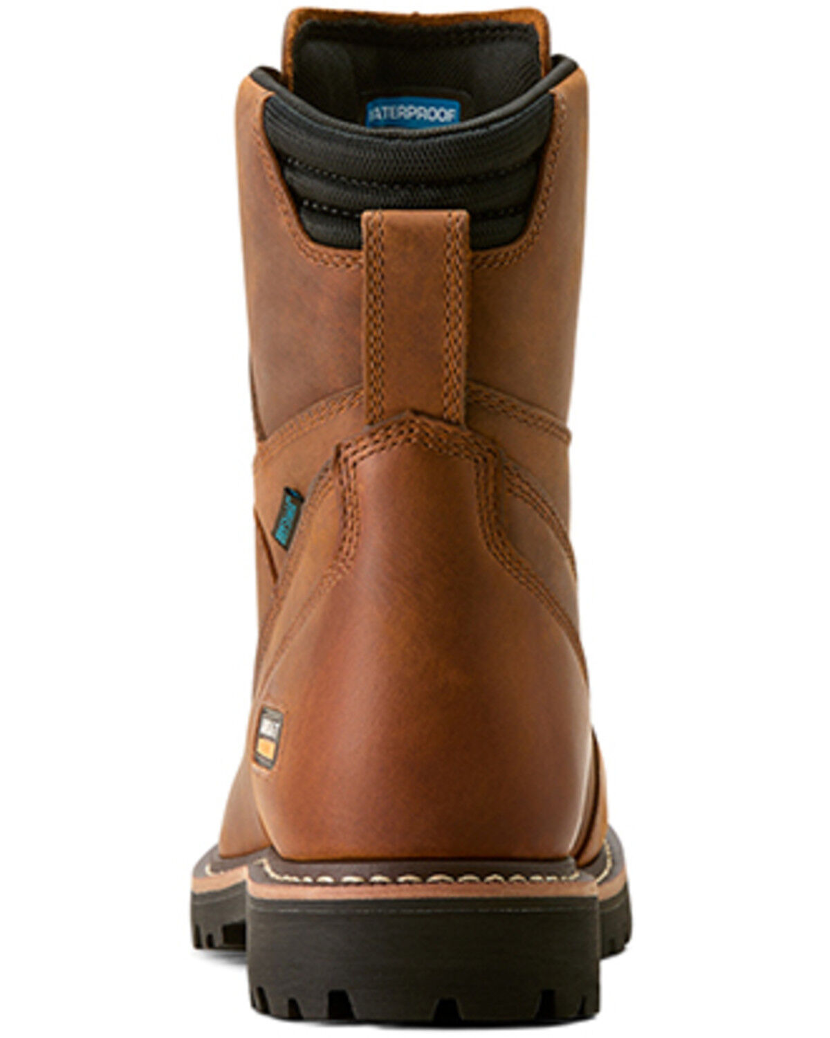 Image #3 - Ariat Men's 8" Longview Shock Shield Waterproof Boots - Soft Toe, Brown, hi-res