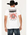 Image #2 - Howitzer Men's Snake Flag Graphic T-Shirt, White, hi-res