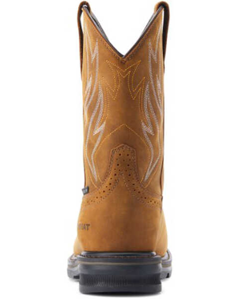 Image #3 - Ariat Men's Sierra Shock Shield Waterproof Western Work Boots - Steel Toe, Brown, hi-res
