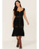 Idyllwind Women's Utopia Gauze Midi Dress, Black, hi-res