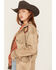 Image #2 - Double D Ranch Women's Ennis Fringe Jacket , Taupe, hi-res