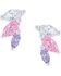 Montana Silversmiths Women's Flared Cluster Wing Earrings, Silver, hi-res