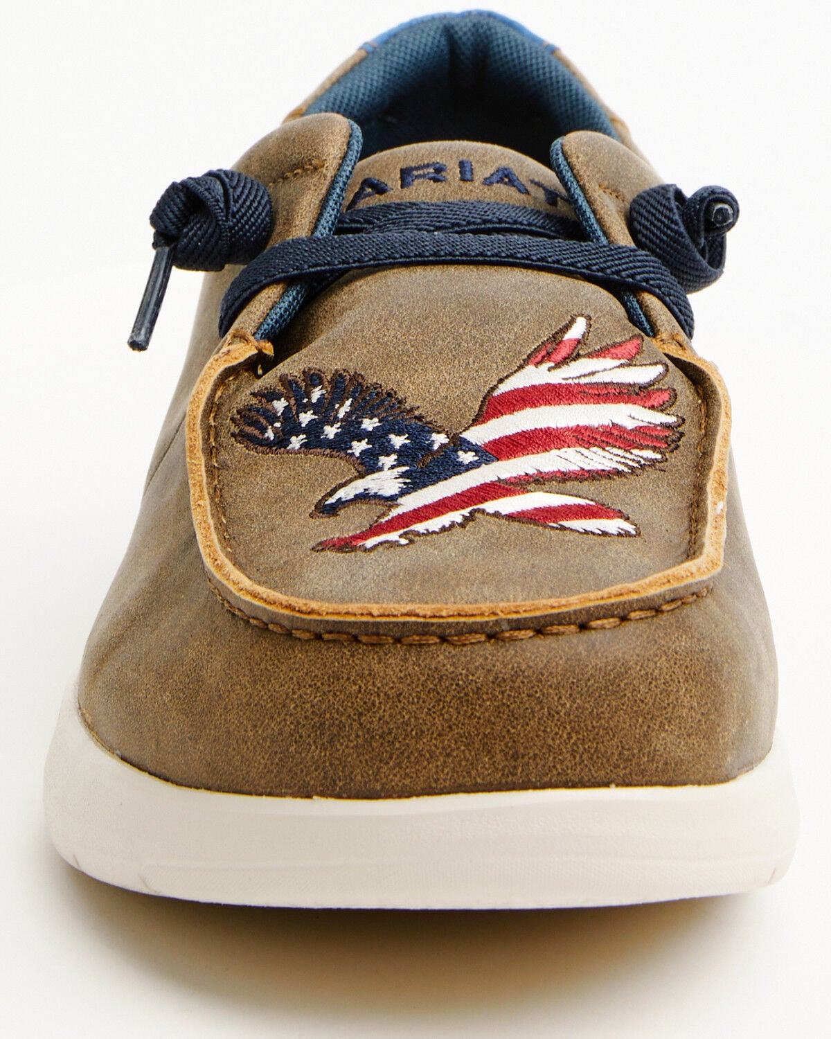Image #4 - Ariat Men's Hilo Patriotic Casual Shoes - Moc Toe, Brown, hi-res
