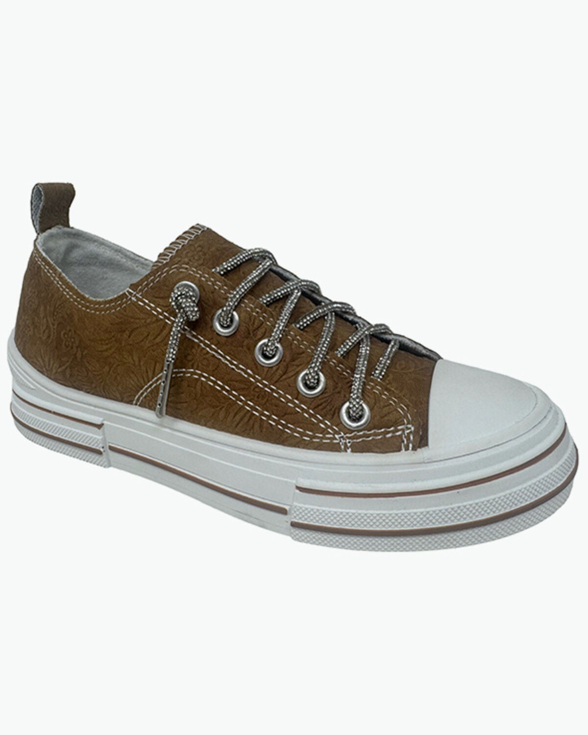 Very G Women's Aman Tooled Sneakers, Tan, hi-res