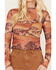 Image #3 - Rock & Roll Denim Women's Mesh Printed Long Sleeve Shirt, , hi-res