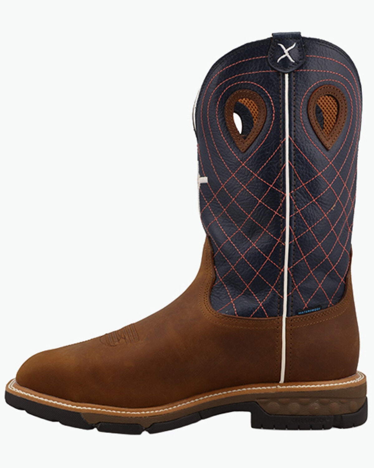 Image #3 - Twisted X Men's Met Guard Waterproof Work Boots - Alloy Toe, Brown, hi-res
