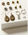 Image #1 - Shyanne Women's Champagne Chateau 6-Piece Teardrop & Stud Earrings Set, Multi, hi-res