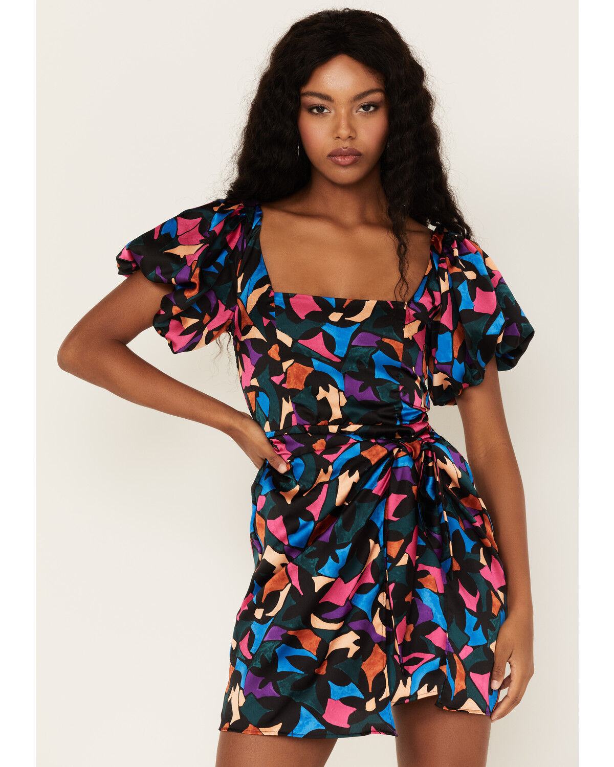 Image #2 - Show Me Your Mumu Women's Danielle Mosaic Print Mini Dress, Multi, hi-res
