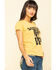 Bandit Brand Women's Saddle Up Graphic Tee, Dark Yellow, hi-res
