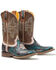 Image #1 - Tin Haul Women's Lone Flower Western Boots - Broad Square Toe, Brown, hi-res