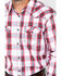 Image #4 - Cody James Men's Brooks Plaid Long Sleeve Western Shirt , White, hi-res