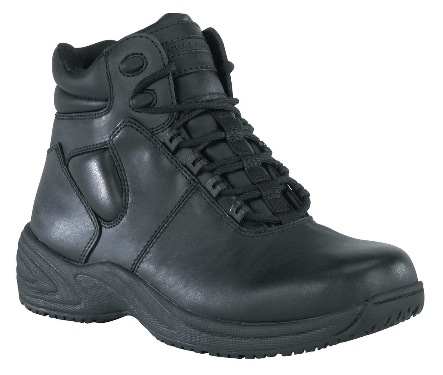 Image #1 - Grabbers Women's Fastener 6" Sport Work Boots, Black, hi-res