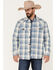 Image #1 - Cody James Men's Oregon Trail Plaid Button-Down Bonded Western Flannel Shirt, Grey, hi-res