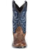 Cody James Boys' Two-Tone Embroidered Western Boots - Round Toe, Brown, hi-res