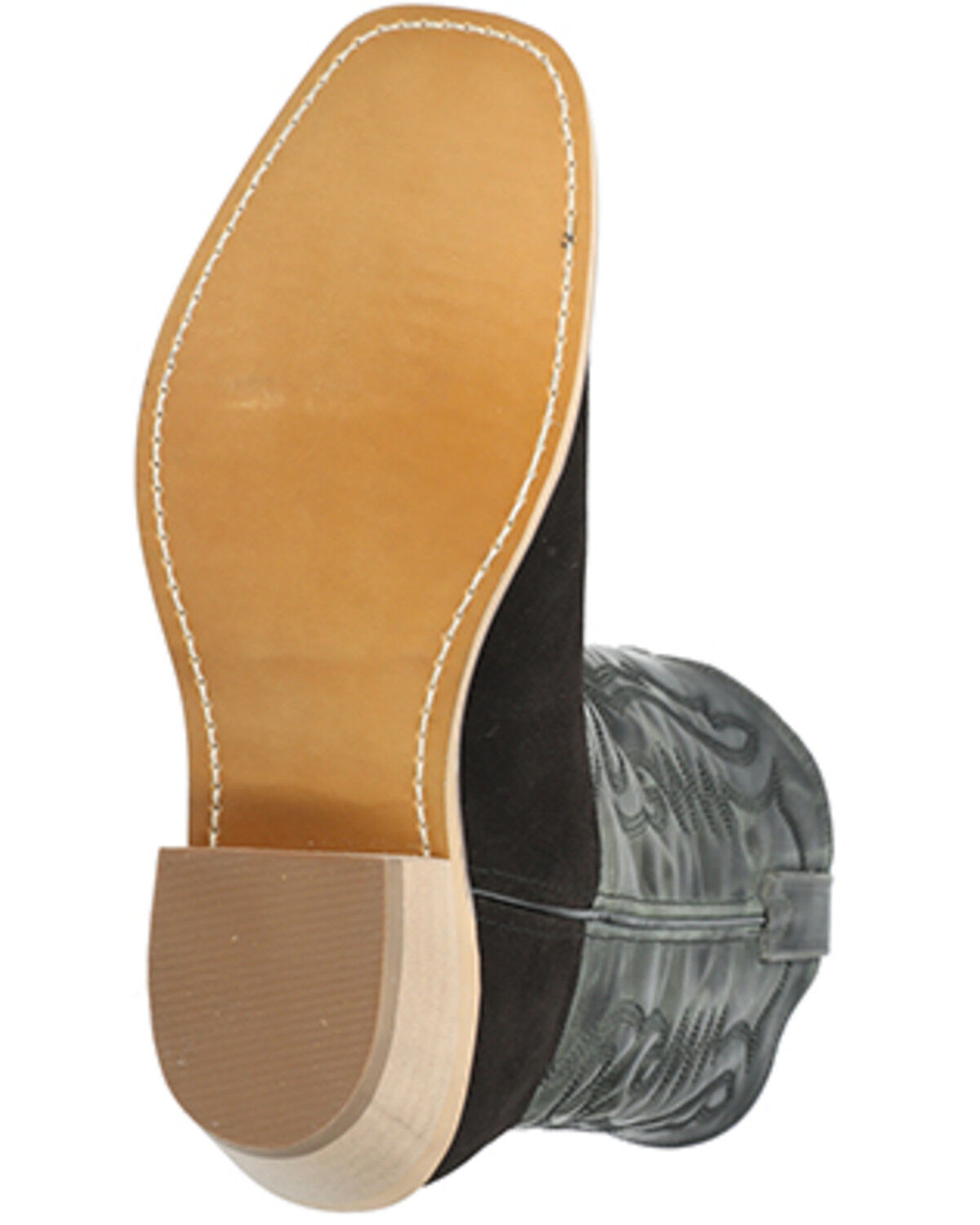 Image #7 - Smoky Mountain Men's Santa Fe Performance Western Boots - Square Toe, Black, hi-res