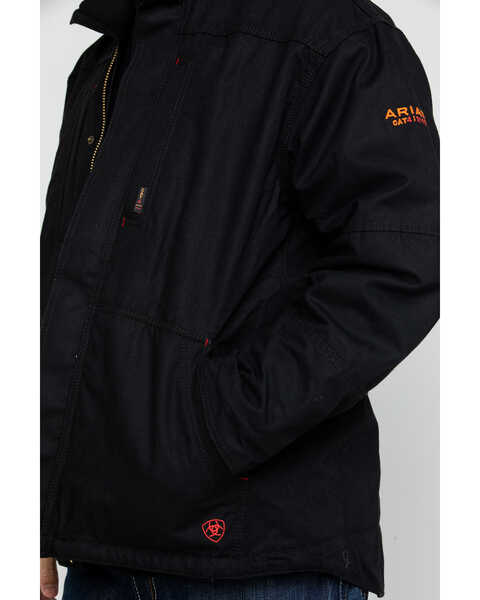 Image #4 - Ariat Men's FR Workhorse Work Jacket - Tall , Black, hi-res
