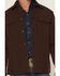 Image #3 - Rock & Roll Denim Men's Solid Softshell Trucker Jacket, Brown, hi-res