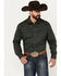 Image #1 - Wrangler Retro Men's Premium Medallion Print Long Sleeve Snap Western Shirt, Black, hi-res