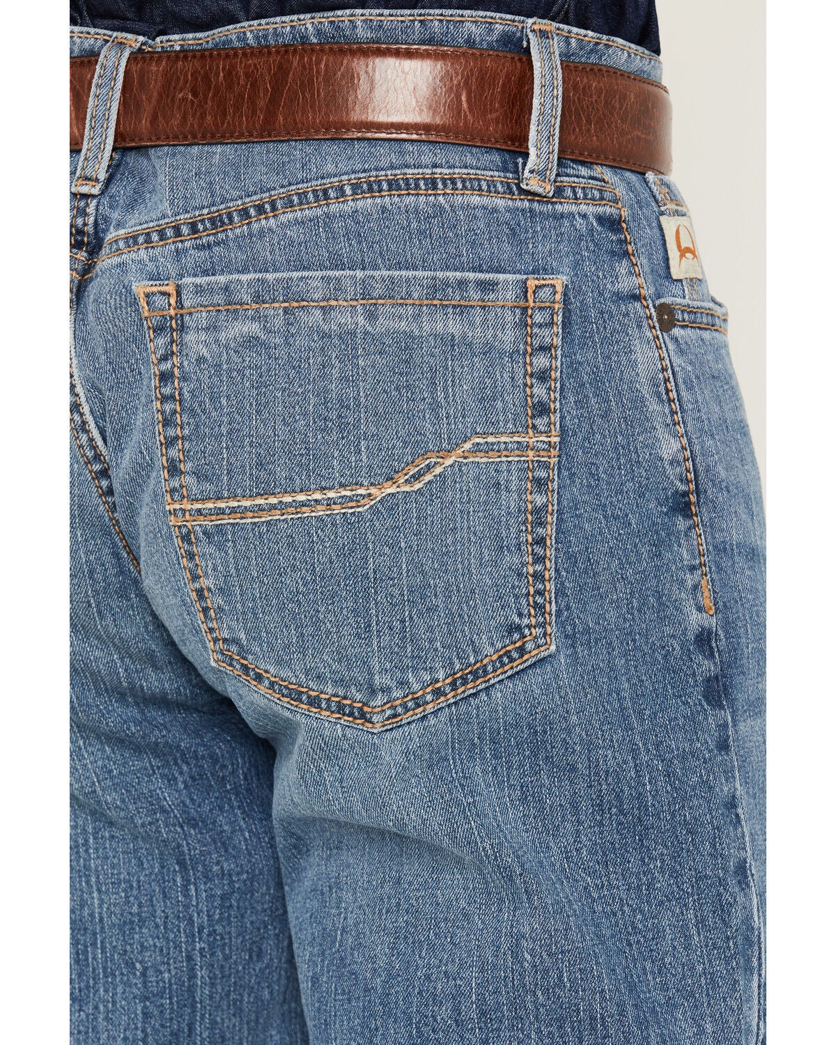 Image #4 - Cinch Men's Grant Medium Wash Relaxed Bootcut Stretch Denim Jeans, Medium Wash, hi-res