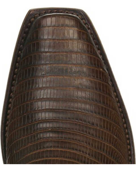 Lucchese Men's Handmade Tan Percy Lizard Boots - Narrow Square Toe , Tan, hi-res