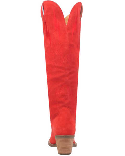 Image #5 - Dingo Women's Thunder Road Western Performance Boots - Pointed Toe, Red, hi-res