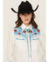 Image #1 - Shyanne Women's Floral Concho Bolo Necklace, Silver, hi-res