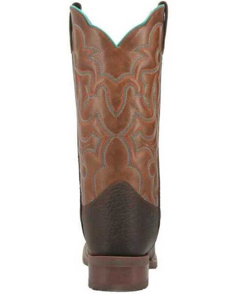 Image #5 - Laredo Men's Odie Western Boots - Broad Square Toe , Dark Brown, hi-res