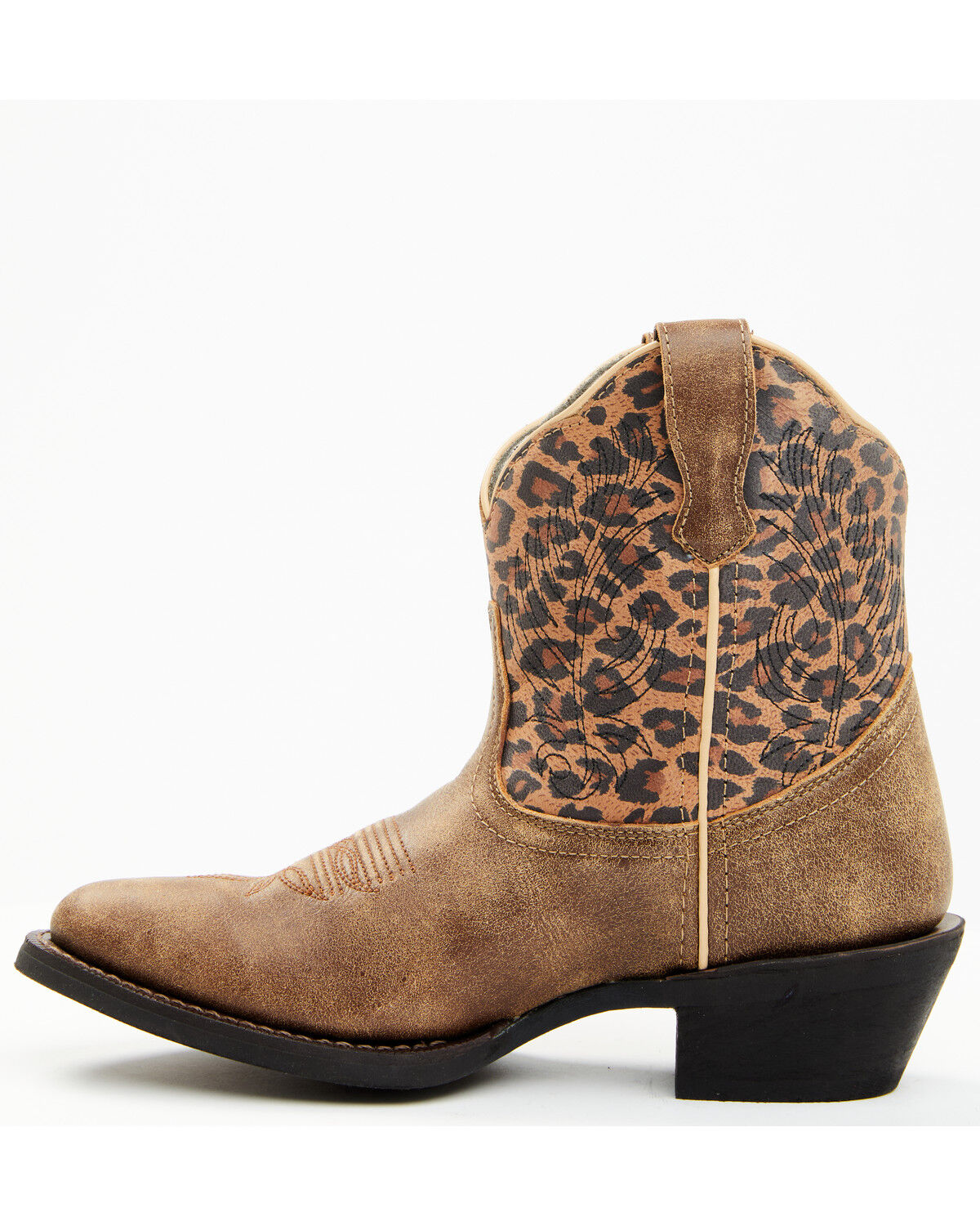 Image #3 - Laredo Women's Leopard Print Western Fashion Booties - Round Toe, Leopard, hi-res