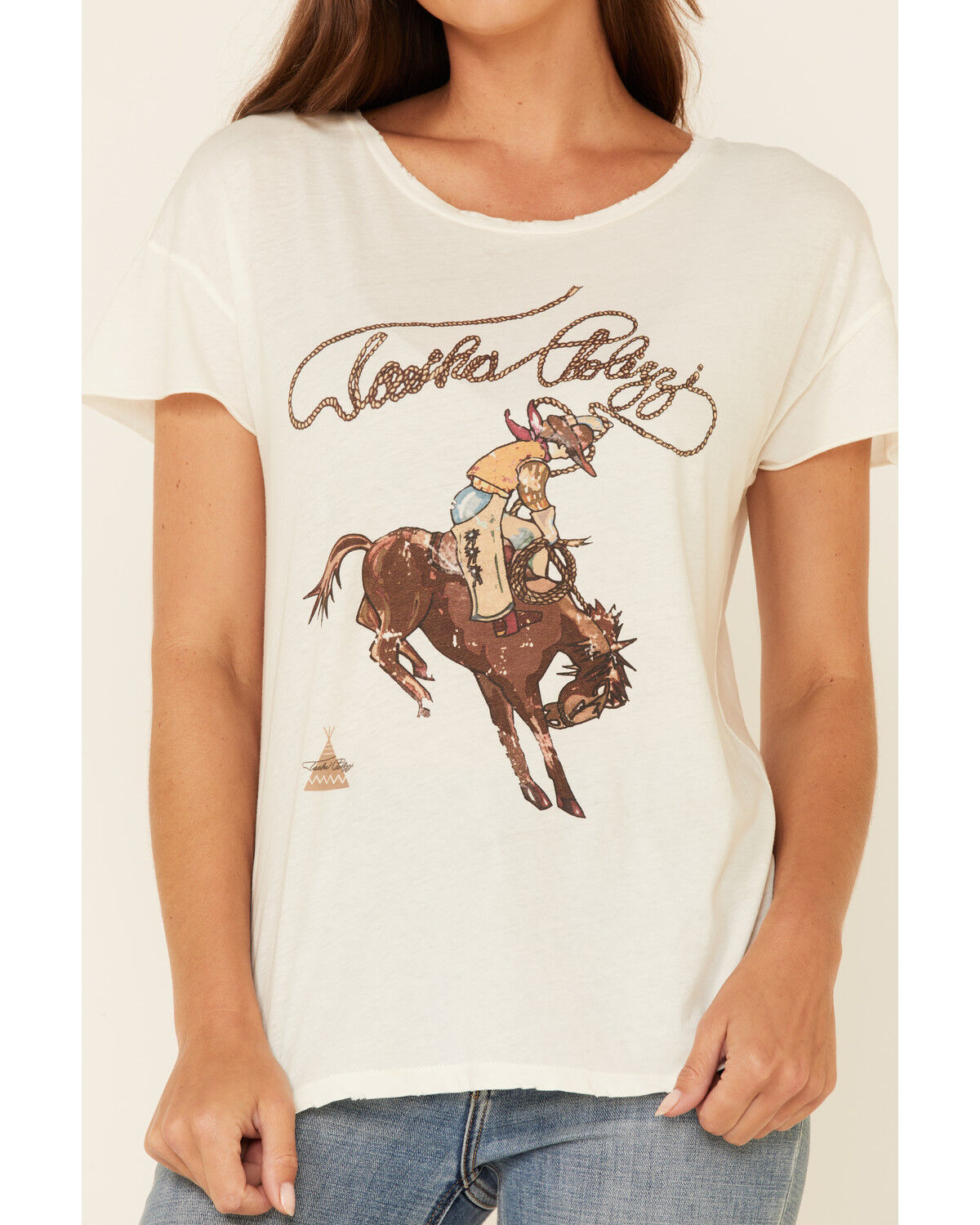 Image #3 - Tasha Polizzi Women's Roper Graphic Tee, Ivory, hi-res