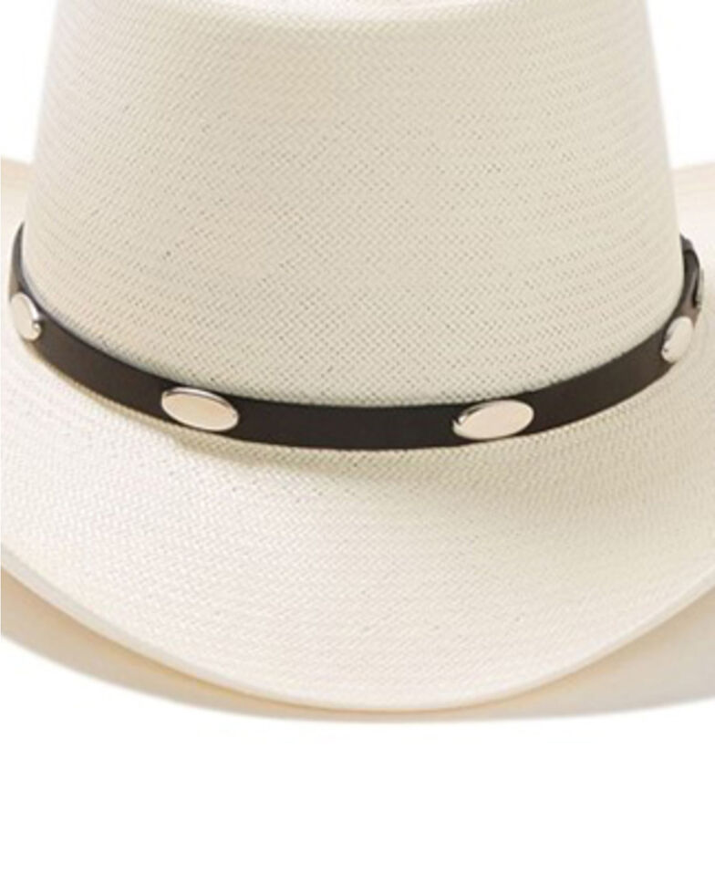 Stetson Men's Royal Flush 10X Shantung Straw Cowboy Hat, Natural, hi-res