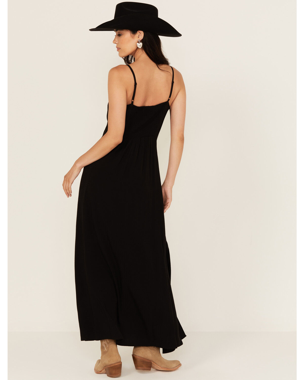 Image #4 - Idyllwind Women's Carver Solid Sleeveless Maxi Dress, Black, hi-res