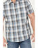 Image #3 - Brothers and Sons Men's Wagoner Plaid Print Short Sleeve Button-Down Western Shirt, White, hi-res